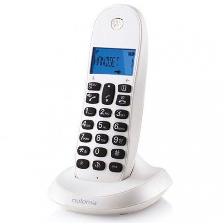 Telef. Inal. Motorola C1001LB+ Blanco Manos Libres
